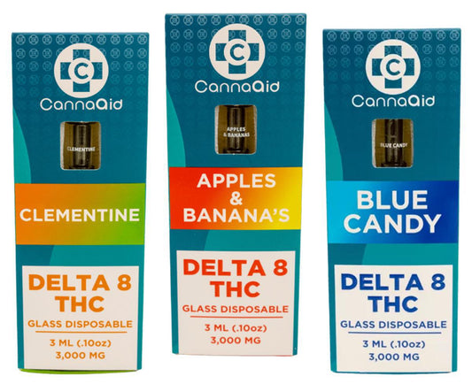 CannaAid Glass Disposable - 3ml (Delta 8)