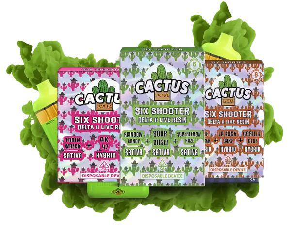 Cactus Labs Six Shooter Disposable - 6g (Live Resin Delta 11)