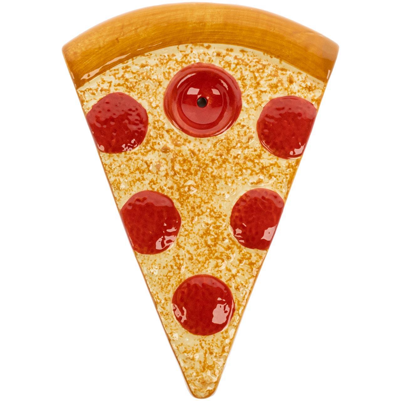 Ceramic Pizza Slice Pipe - 6.5"