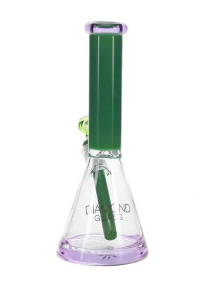 Diamond Glass - Diamond Fleek Water Pipe (11")