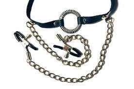 Fetish Fantasy Series - O Ring Gag and Nipple Clamps
