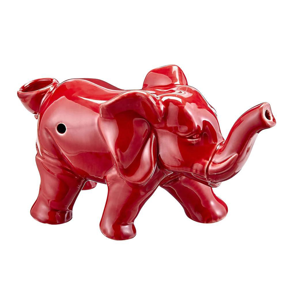 Ceramic Lucky Elephant Pipe - 3.5"