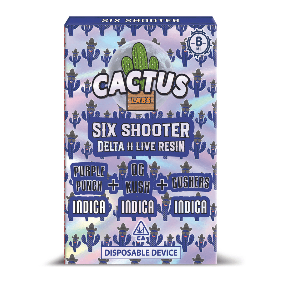 Cactus Labs Six Shooter Disposable - 6g (Live Resin Delta 11)