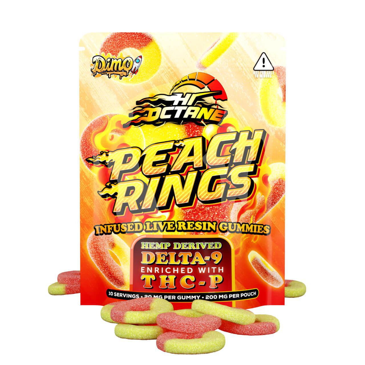 Dimo Hi Octane Infused Live Resin Gummies - 200mg (Delta 9 + THC-P)