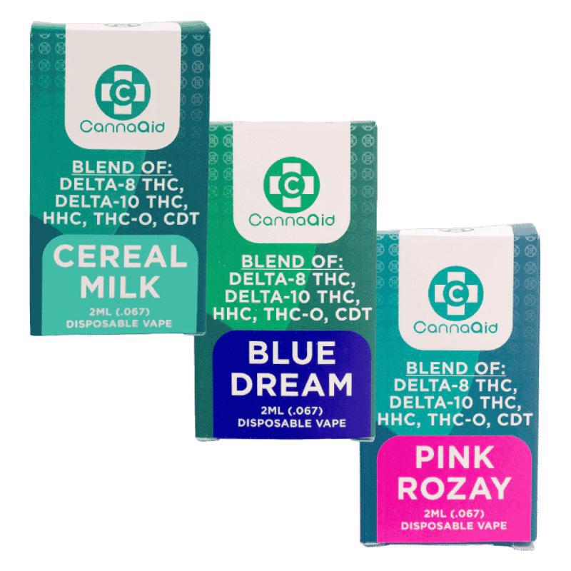 CannaAid Blend Disposable Vape - 2ml (Delta 8 + Delta 10 + HHC + THC-O + CDT)