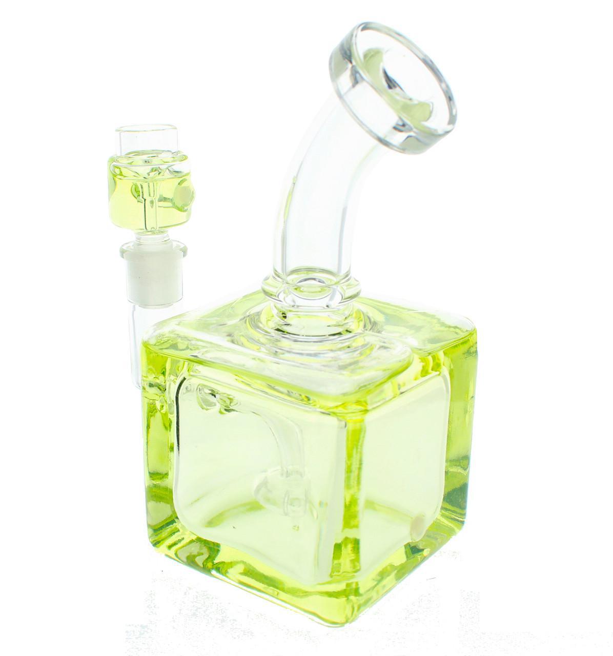 Cube Glycerin Water Pipe - 7"