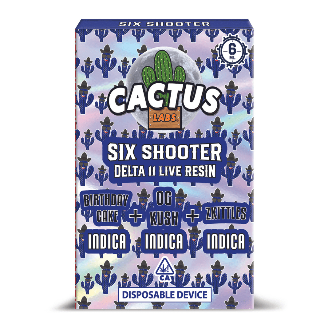 Cactus Labs Six Shooter Disposable - 6g (Live Resin Delta 11)
