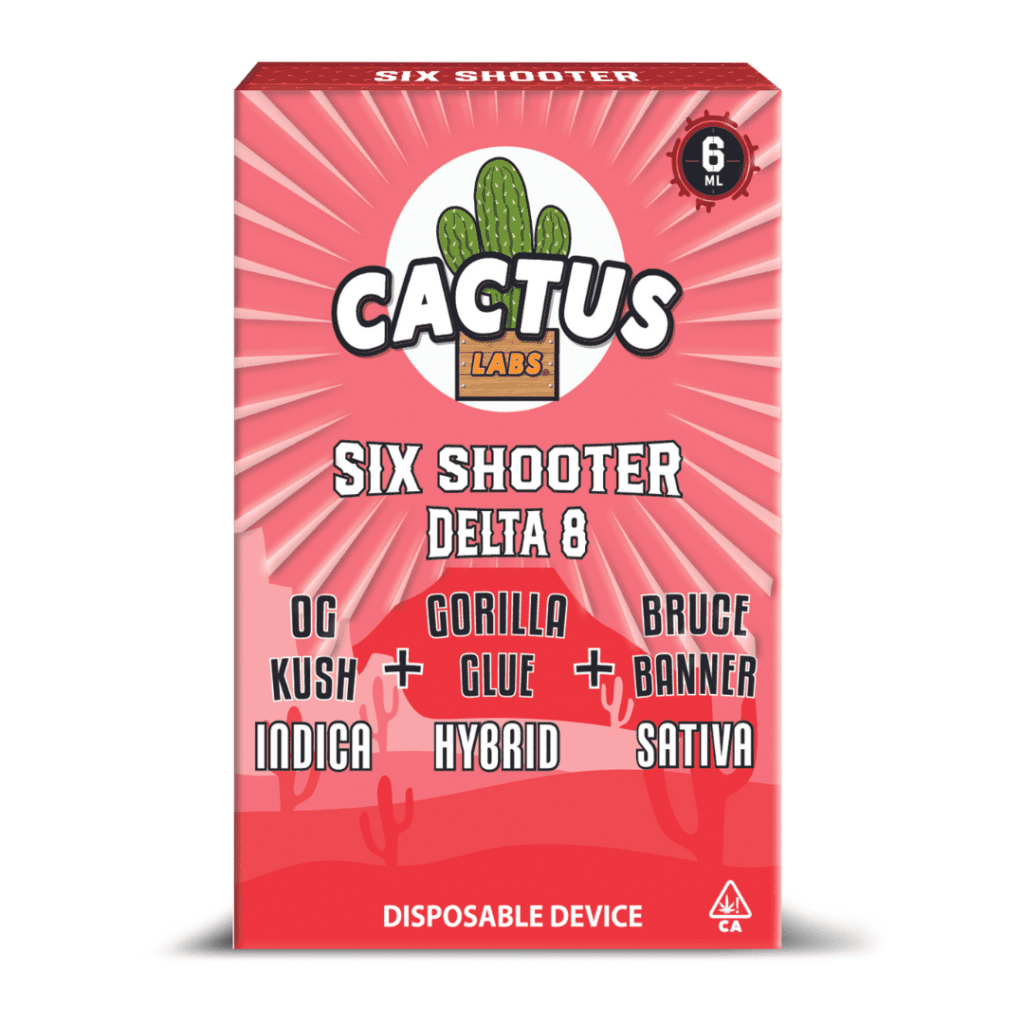 Cactus Labs Six Shooter Disposable - 6g (Delta 8)