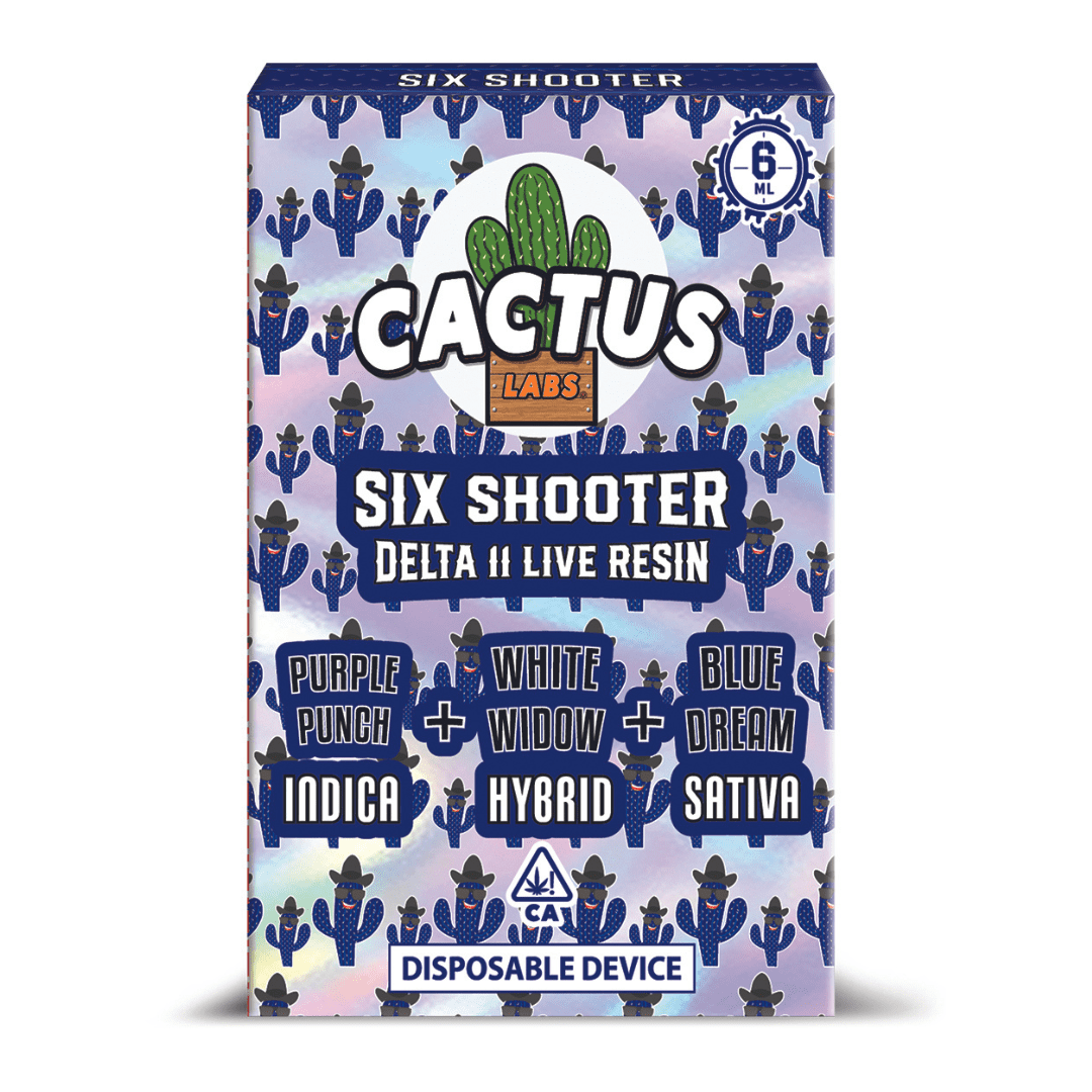 Cactus Labs Six Shooter Disposable - 6g (Live Resin Delta 11)
