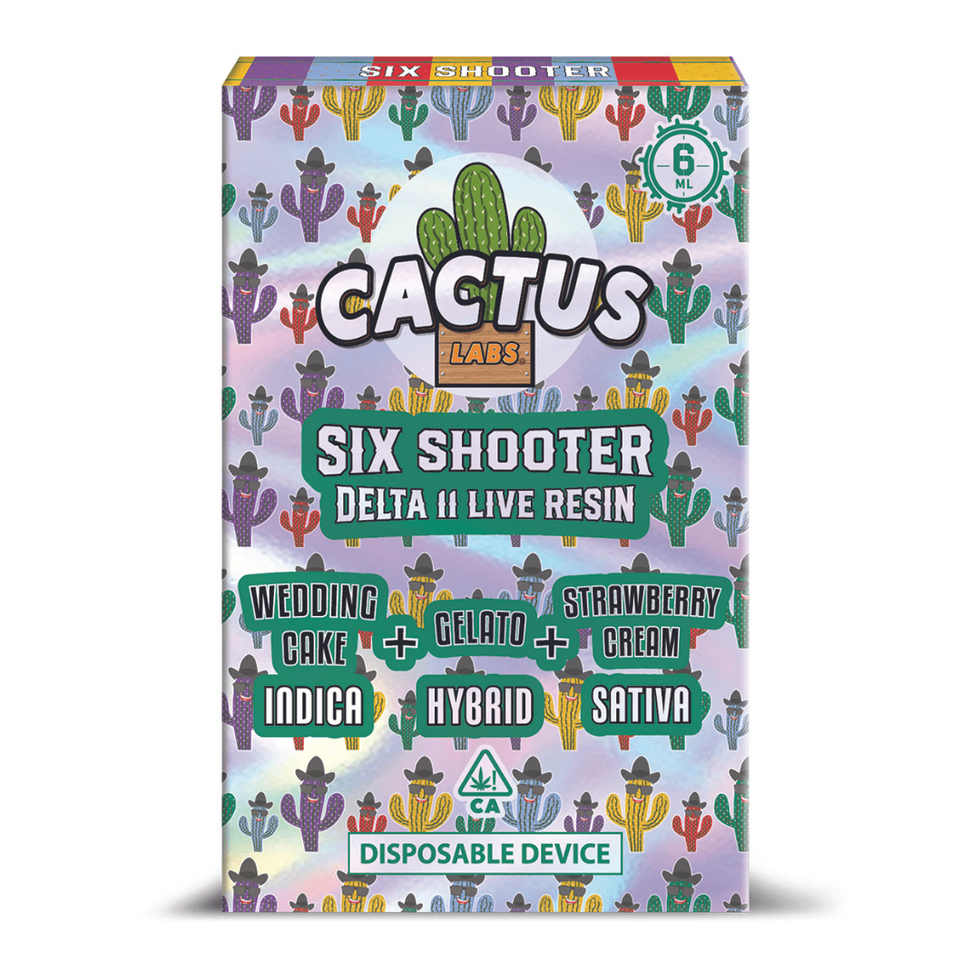 Cactus Labs Six Shooter Disposable - 6g (Live Resin Delta 11)