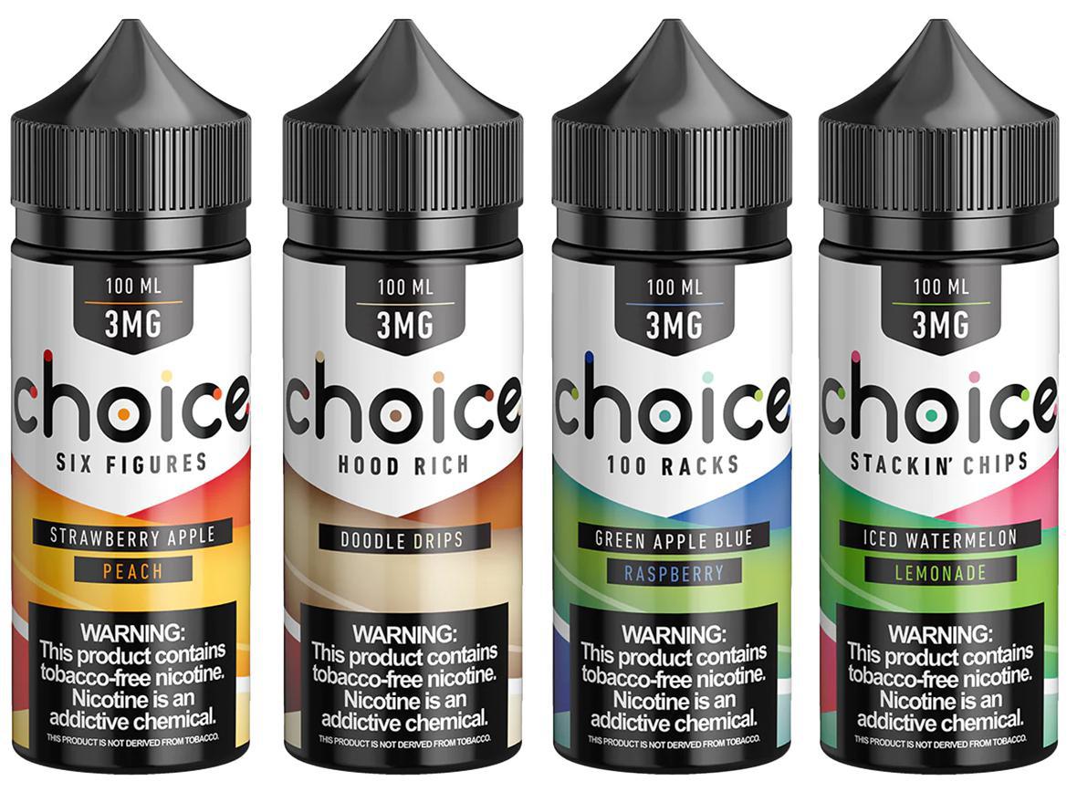 Choice Tobacco Free Nicotine Vape Juice - 100ml