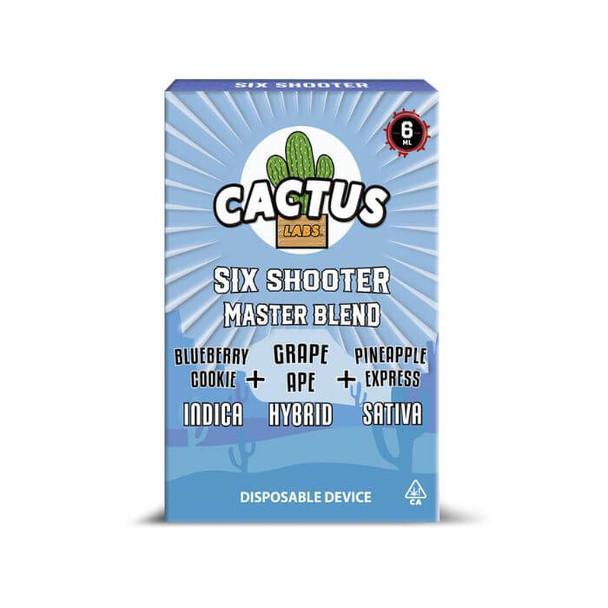Cactus Labs Six Shooter Master Blend Disposable - 6g (Delta 11+ HHC + THC-O + Delta 8)