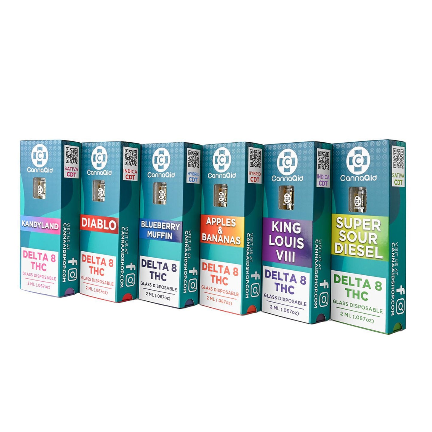 CannaAid Glass Disposable - 2ml (Delta 8)