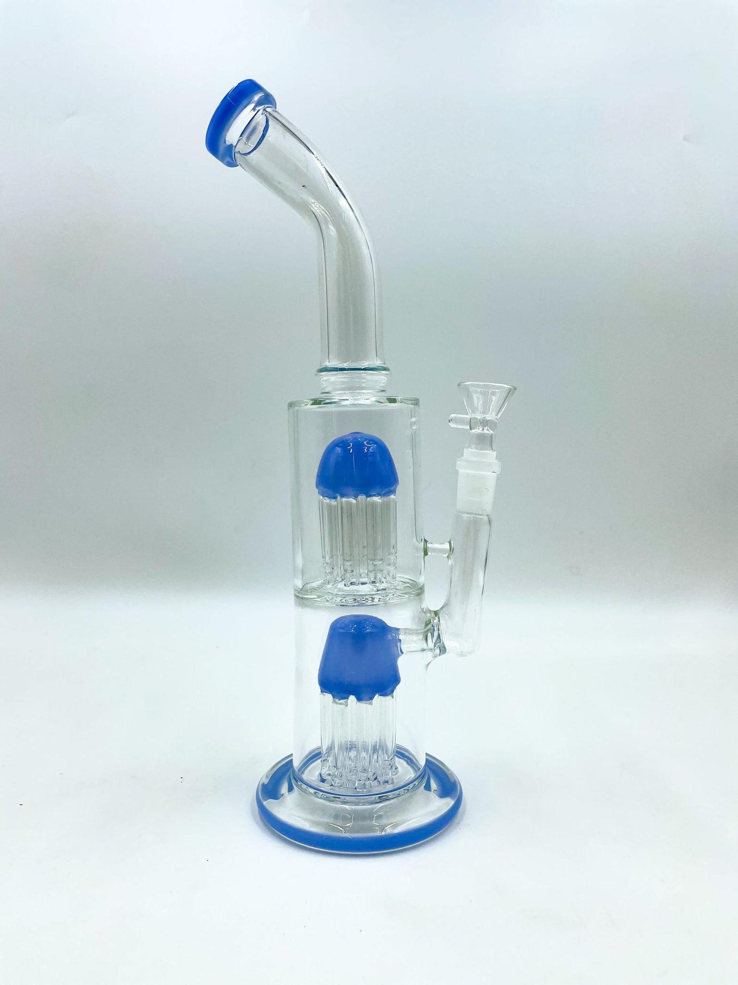 Double Tree Perc Water Pipe - 12"
