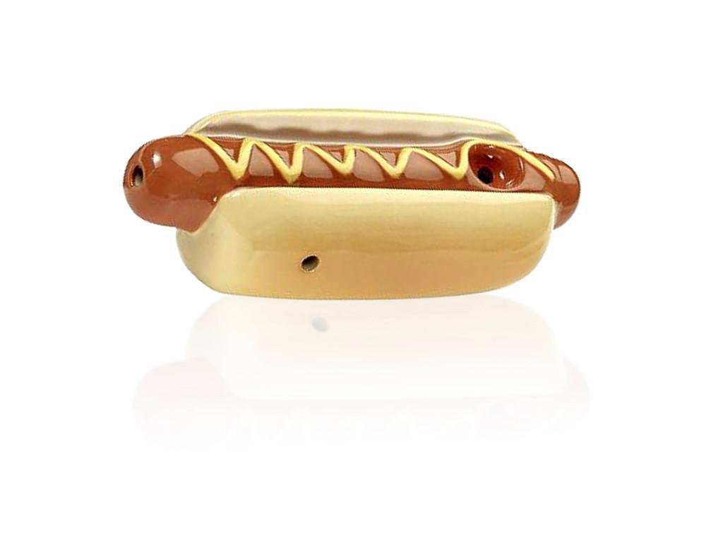 Ceramic Hot Dog Pipe - 7"