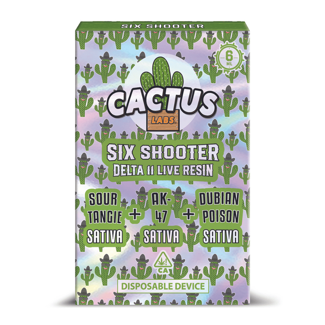 Cactus Labs Six Shooter Disposable - 6g (Live Resin Delta 11)