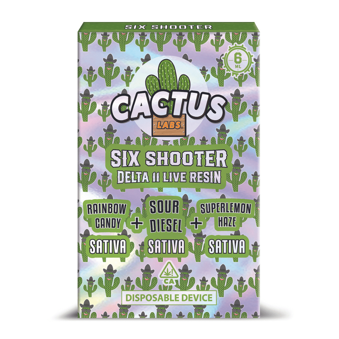 Cactus Labs Six Shooter Disposable - 6g (Live Resin Delta 11)