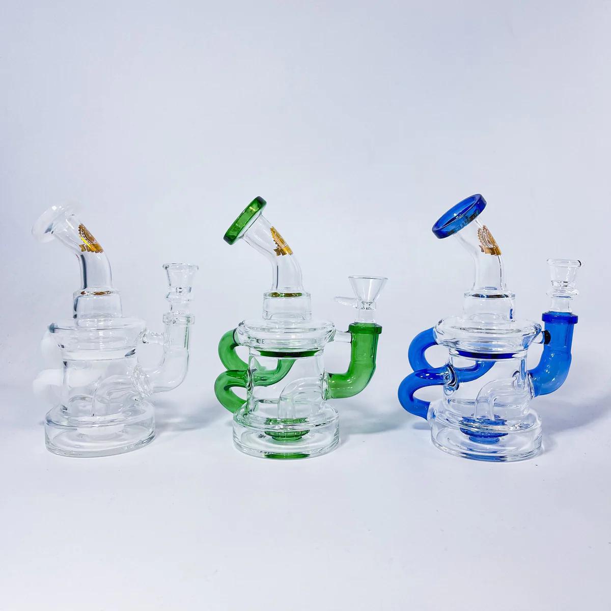 Illuminati Glass Mini Klein Recycler Rig - 6"