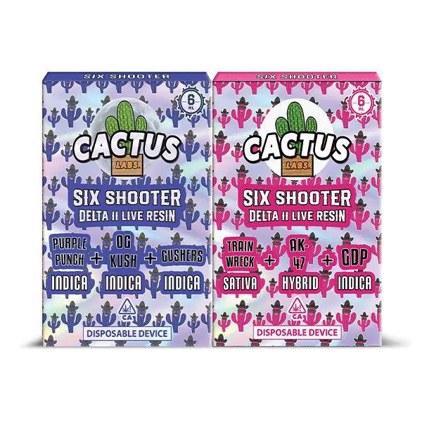 Cactus Labs Six Shooter Disposable - 6g (Live Resin Delta 11)