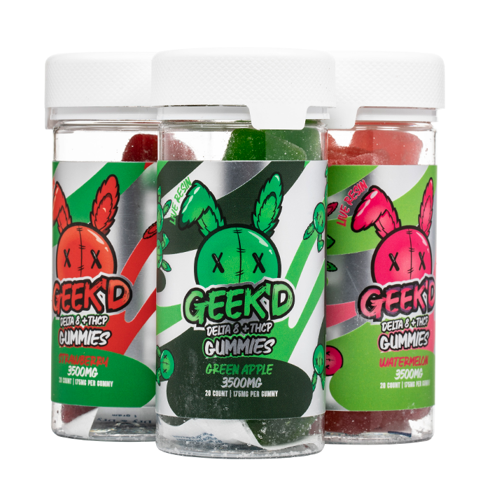 Geek'd Gummies - 3500MG (Delta 8 + THCP)