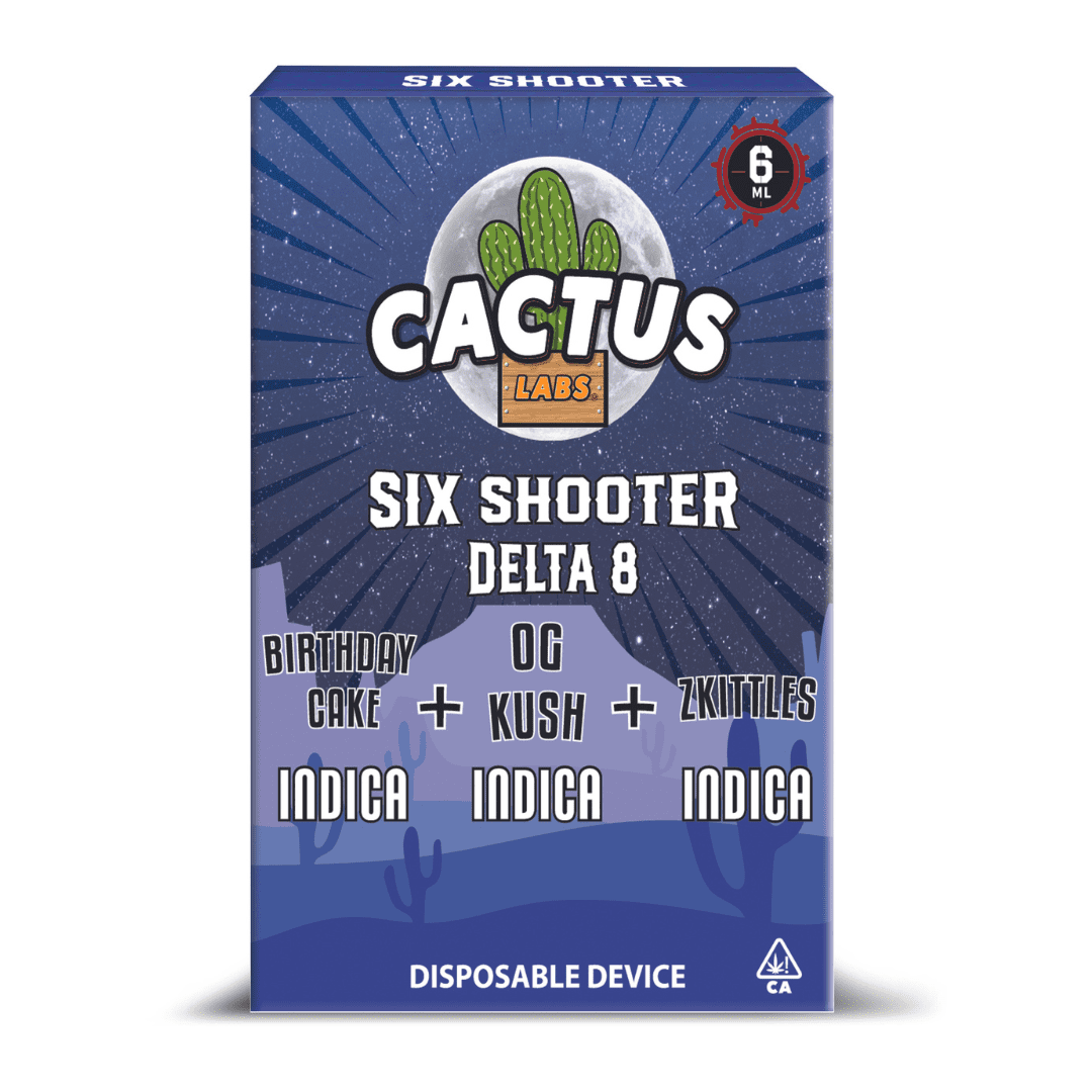 Cactus Labs Six Shooter Disposable - 6g (Delta 8)