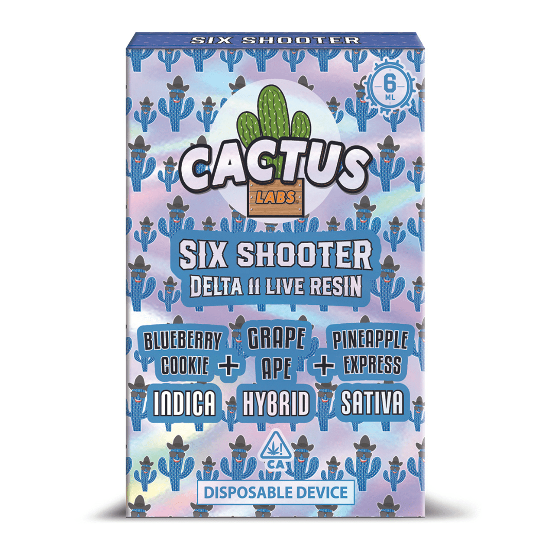 Cactus Labs Six Shooter Disposable - 6g (Live Resin Delta 11)
