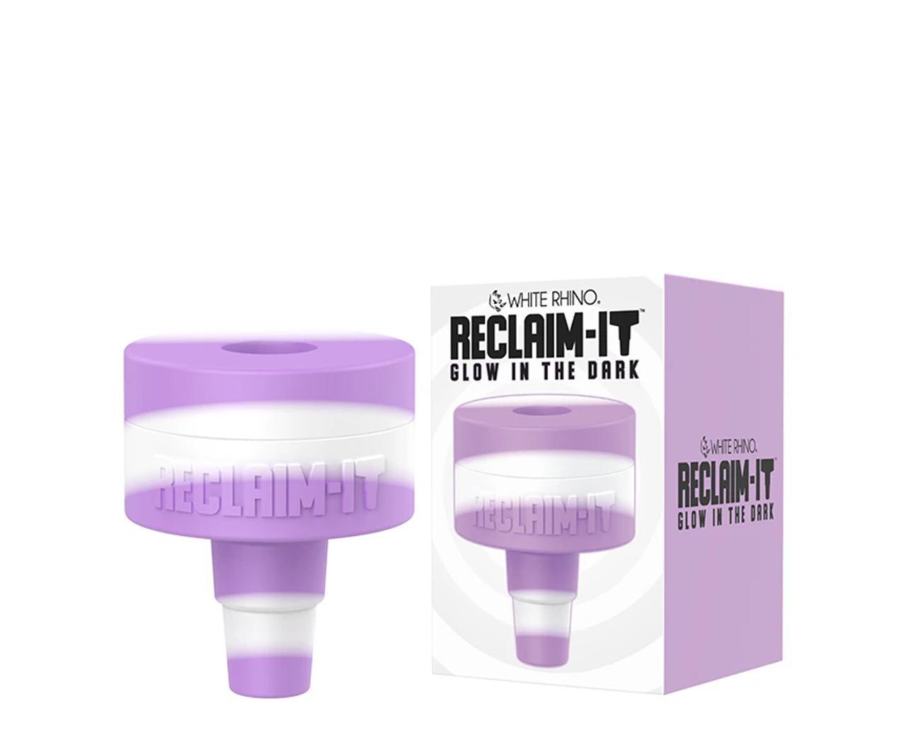 White Rhino Reclaim-It Glow-in-the-Dark Silicone Reclaimer