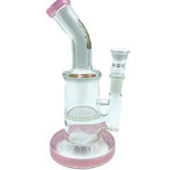 Amsterdam Glass Bent Honeycomb Rig - 7.5"
