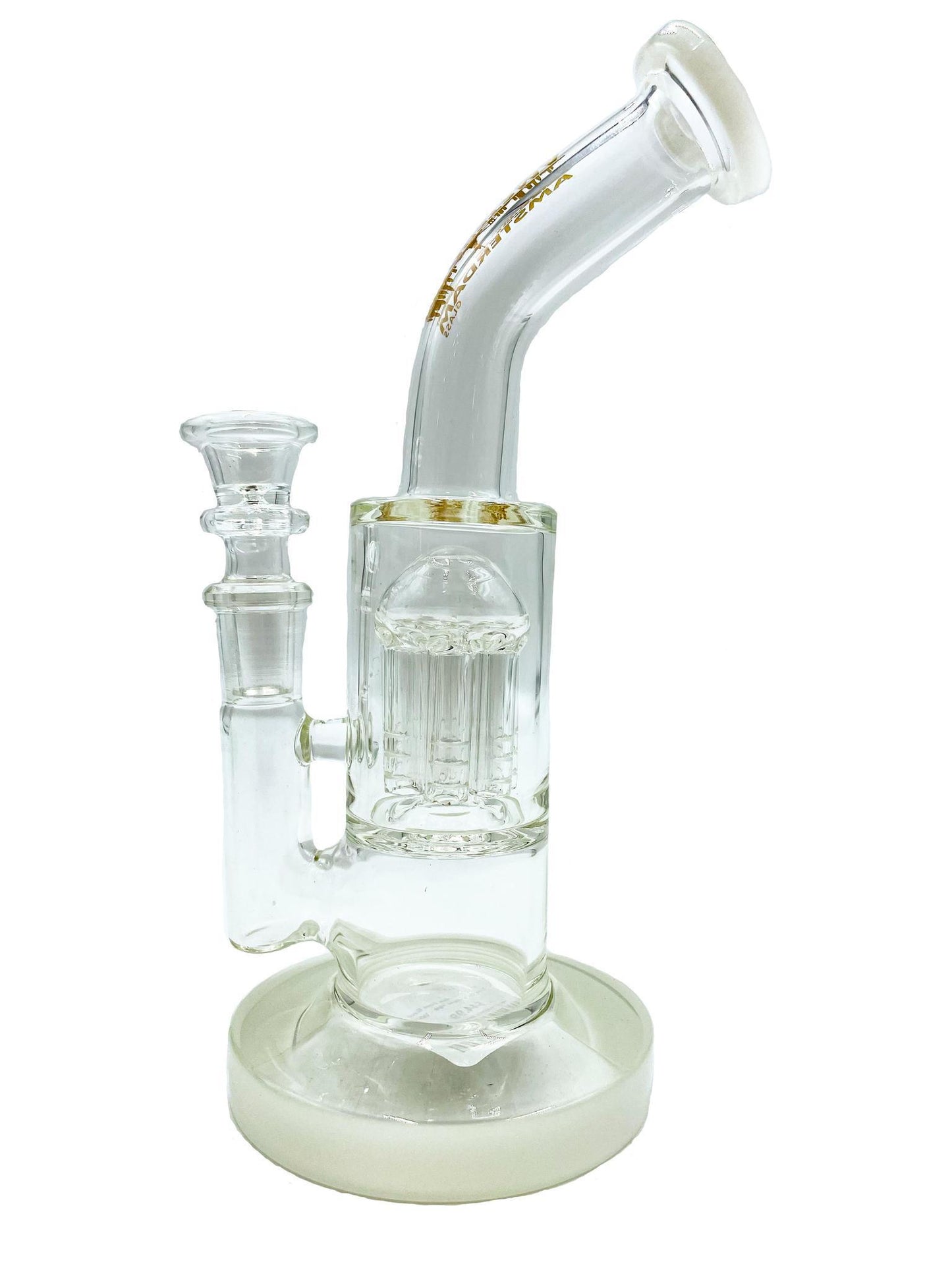 Amsterdam Glass Bent Tree Perc Water Pipe - 8"
