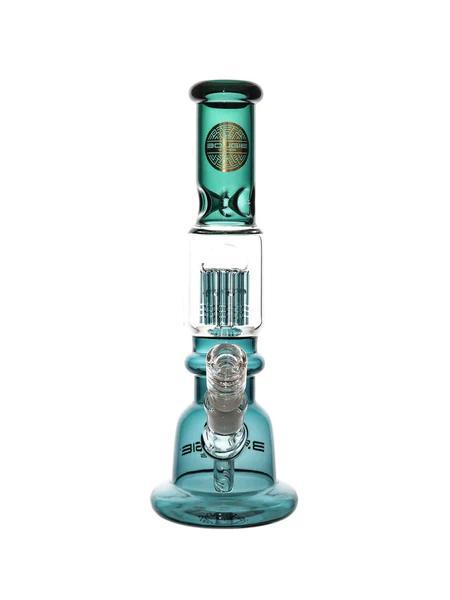 Bougie Glass - Bell Bottom 8 Arm Tree Perc Water Pipe ( 12.5" )
