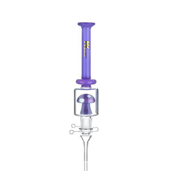 MK100 Glass Magic Mushroom Straw Nectar Collector - 10"