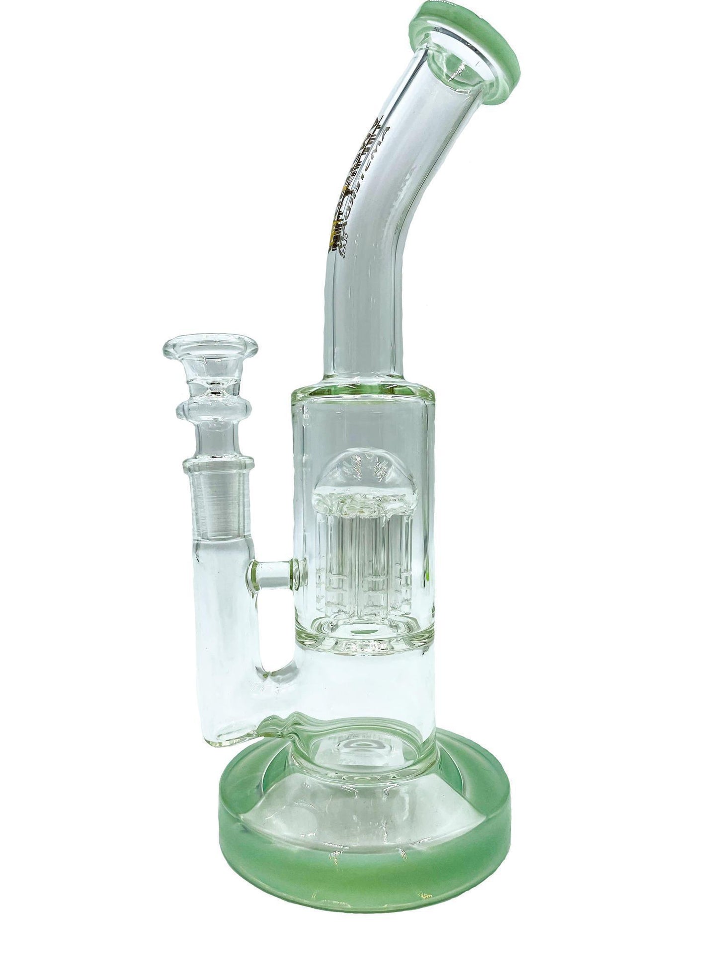 Amsterdam Glass Bent Tree Perc Water Pipe - 8"