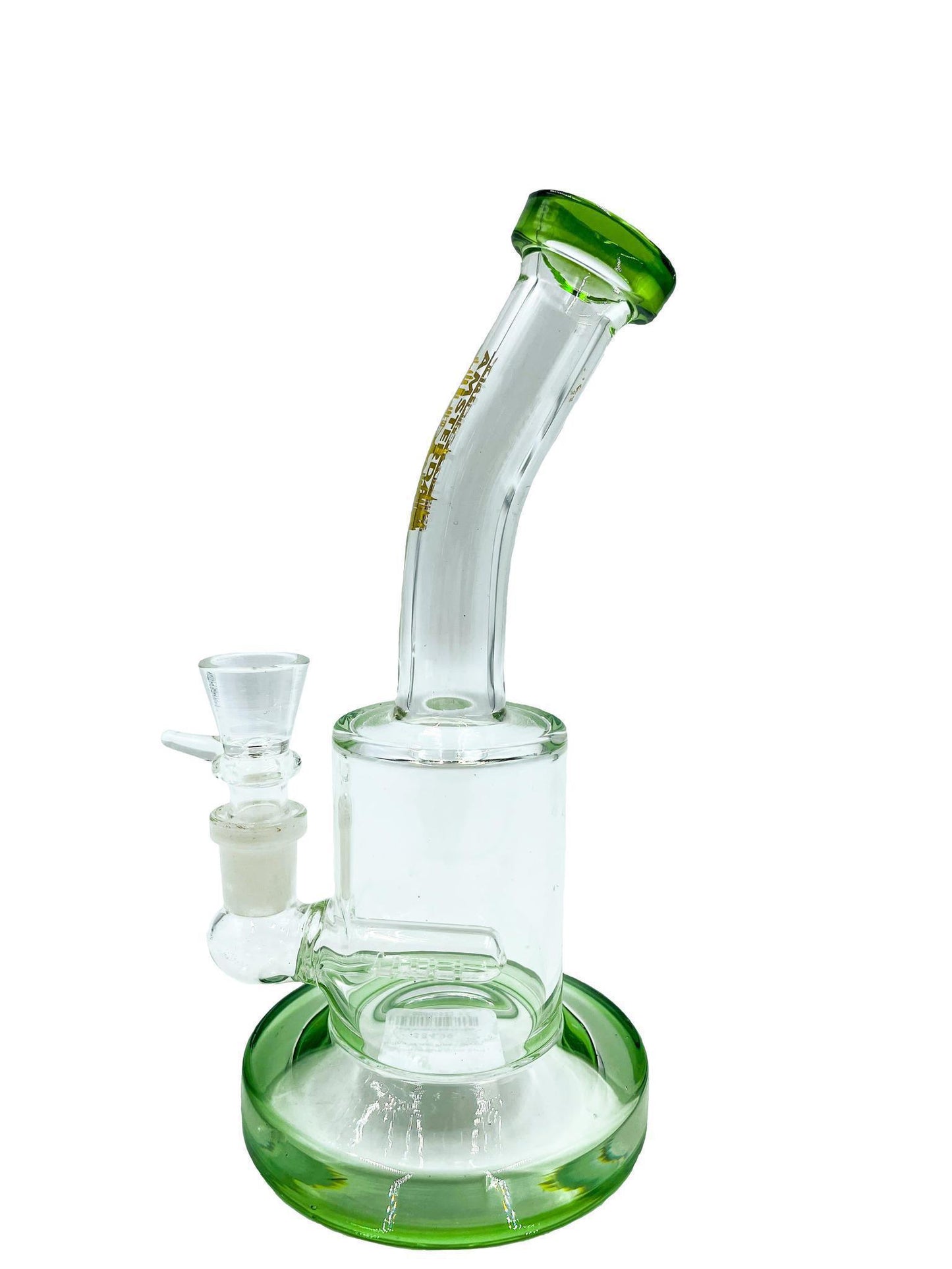 Amsterdam Glass Bent Inline Water Pipe - 8"