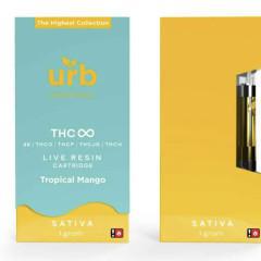 Urb THC Infinity Live Resin Cartridge - 1g ( Delta 8, THC-O, THC-P, THC-JD, THC-H )