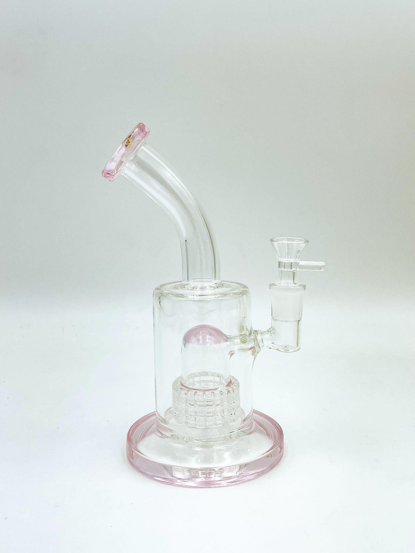 Bent Matrix Perc Water Pipe - 8.5"