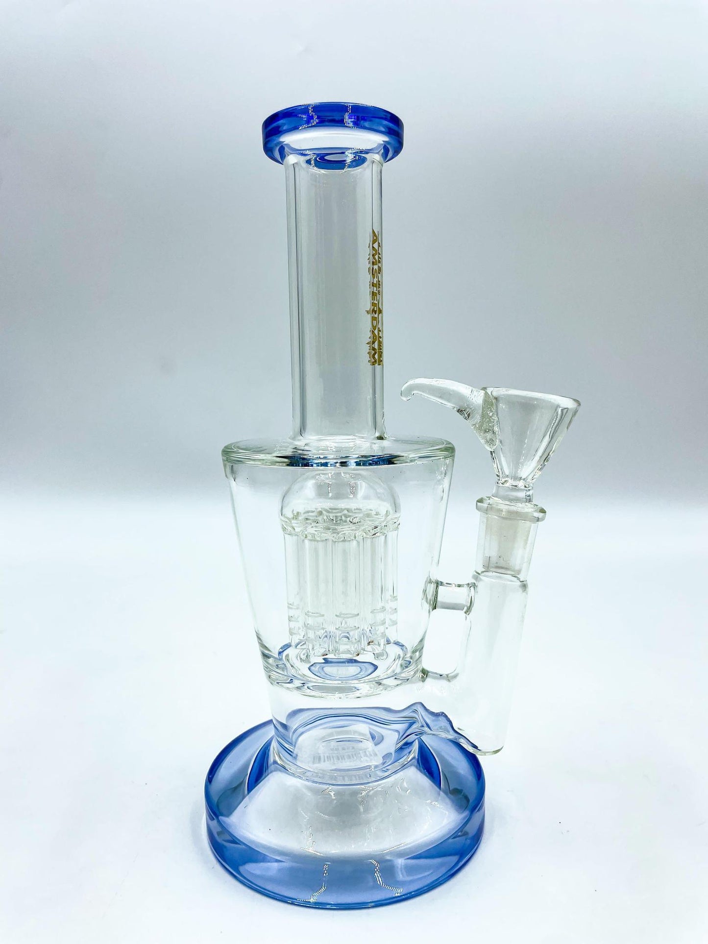 Amsterdam Glass Single Tree Perc Water Pipe - 8.5"