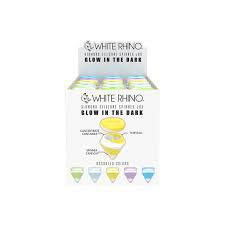 White Rhino Glow in the Dark Diamond Silicone Spinner Jar + Terp Ball