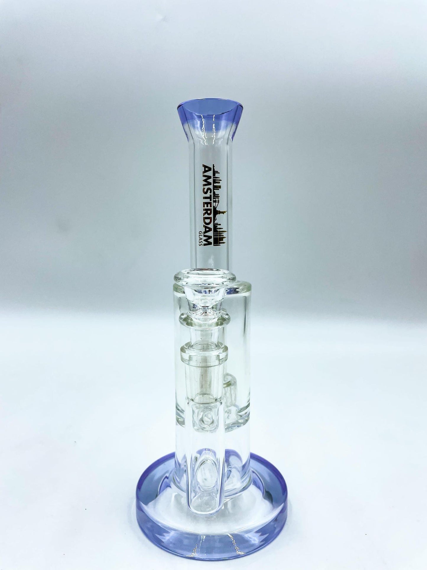 Amsterdam Glass Matrix Water Pipe - 8"