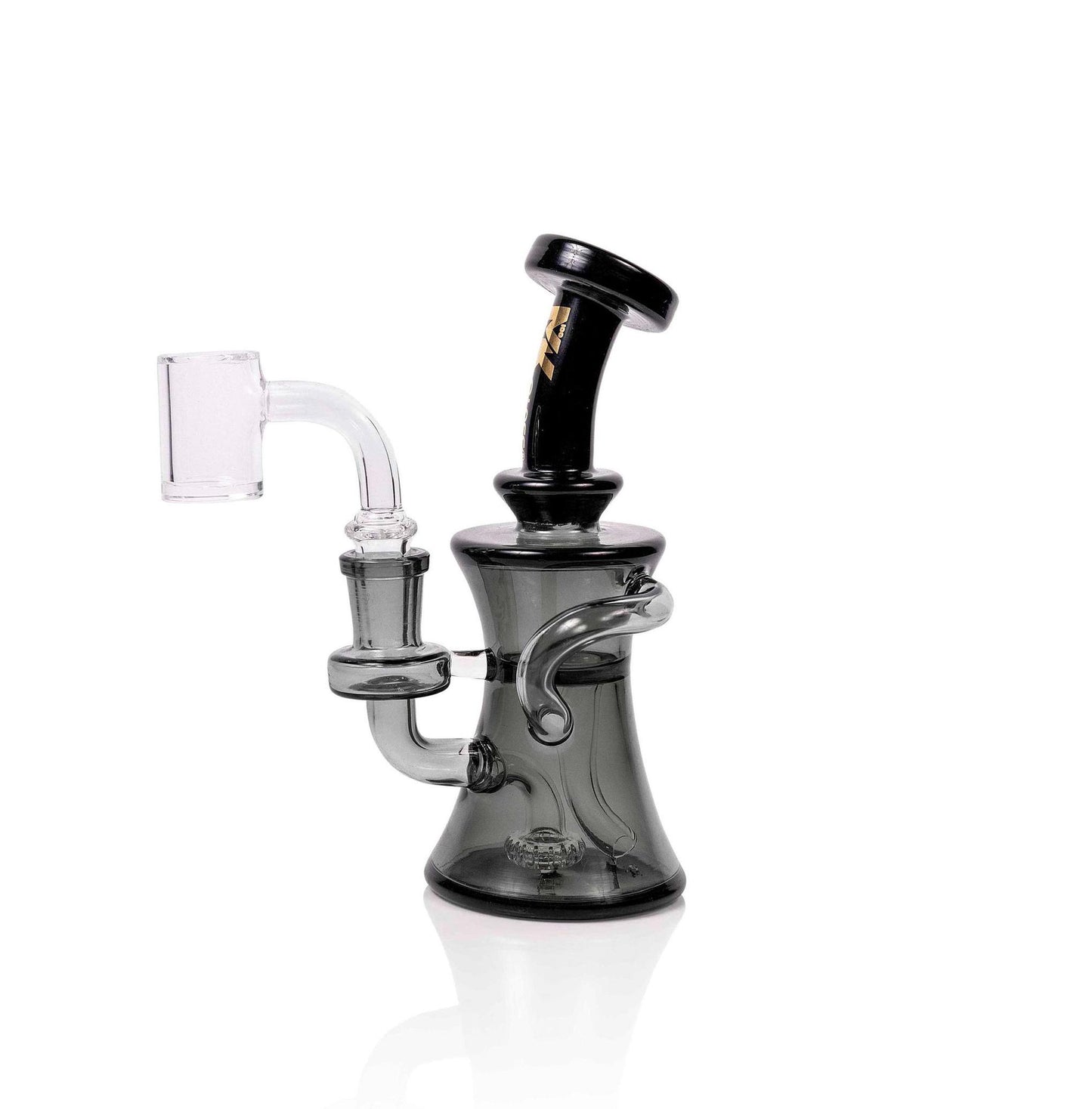 MK100 Glass Mini Flow Recycler Rig - 6"