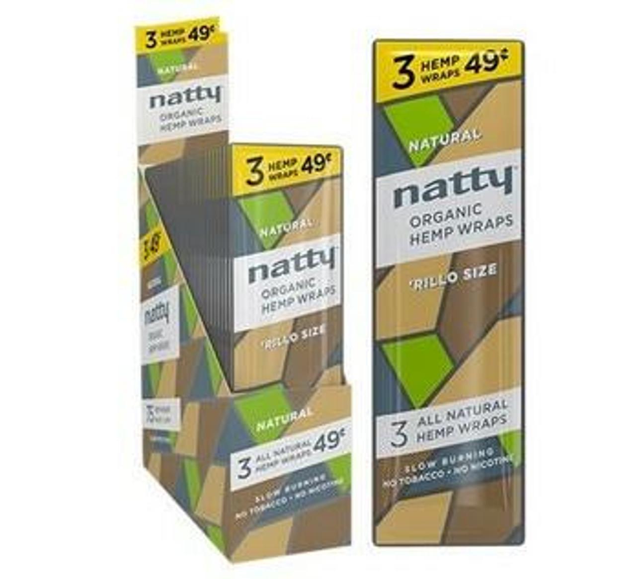Natty Rilo Organic Hemp Wraps - 3 / $0.49