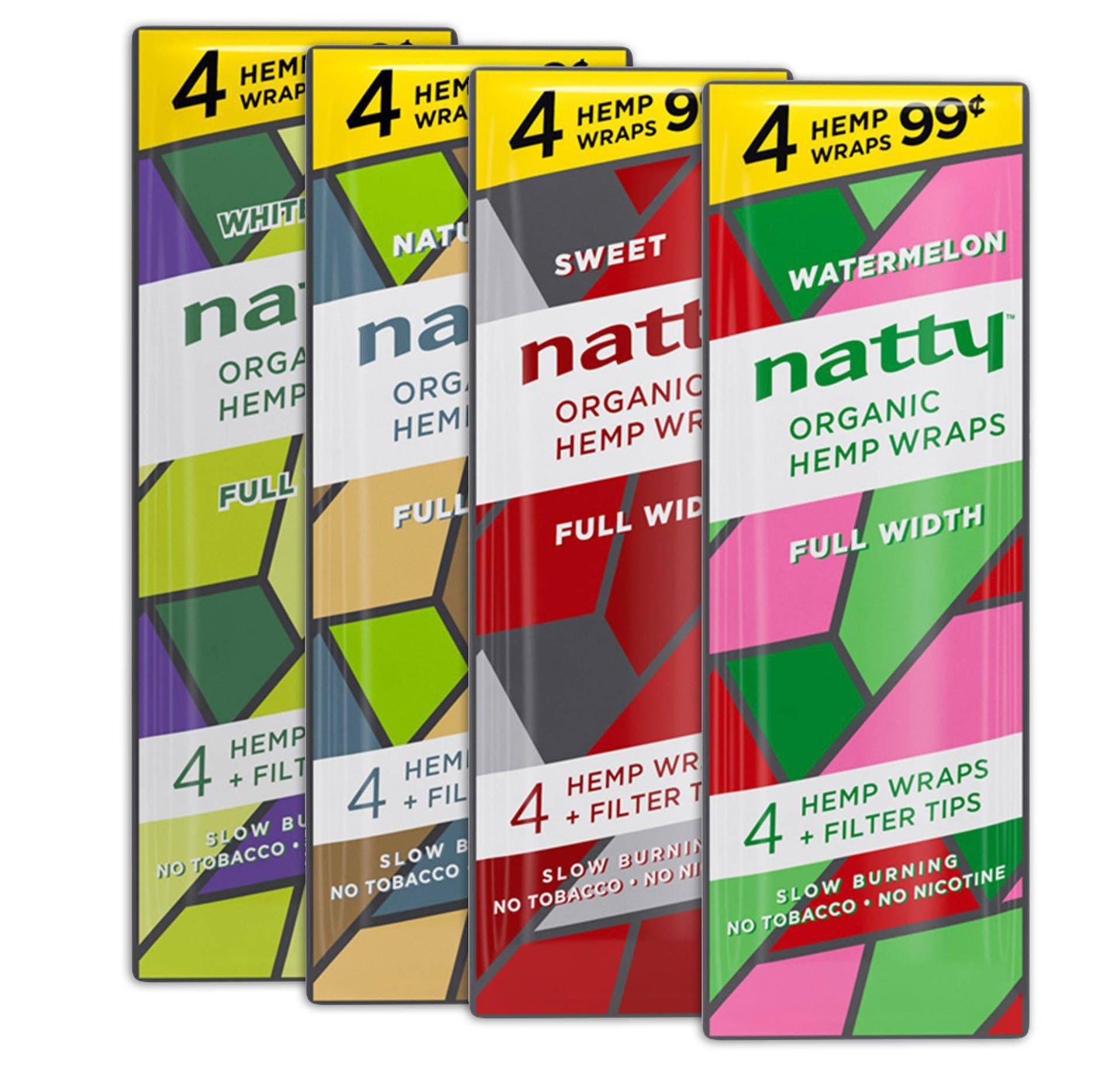 Natty Organic Hemp Wraps (Full Width) - 4 for $0.99