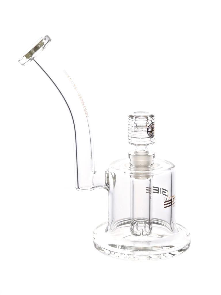 Bougie Glass - Short Can Bent Neck Water Pipe ( 8" )