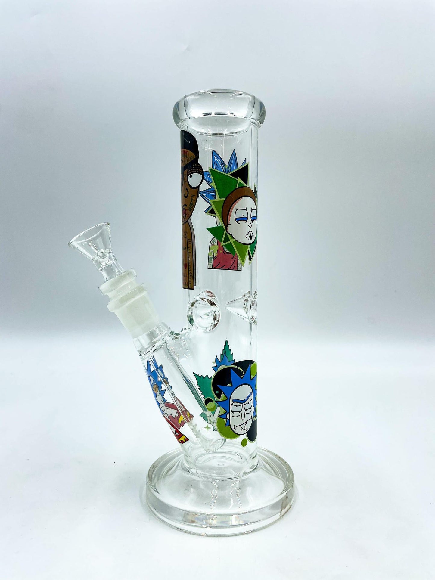 Rick and Morty Straight Tube Water Pipe - 9"