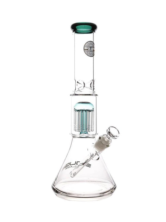 Bougie Glass - Raised Base Tree Perc Beaker Water Pipe ( 15.5" )