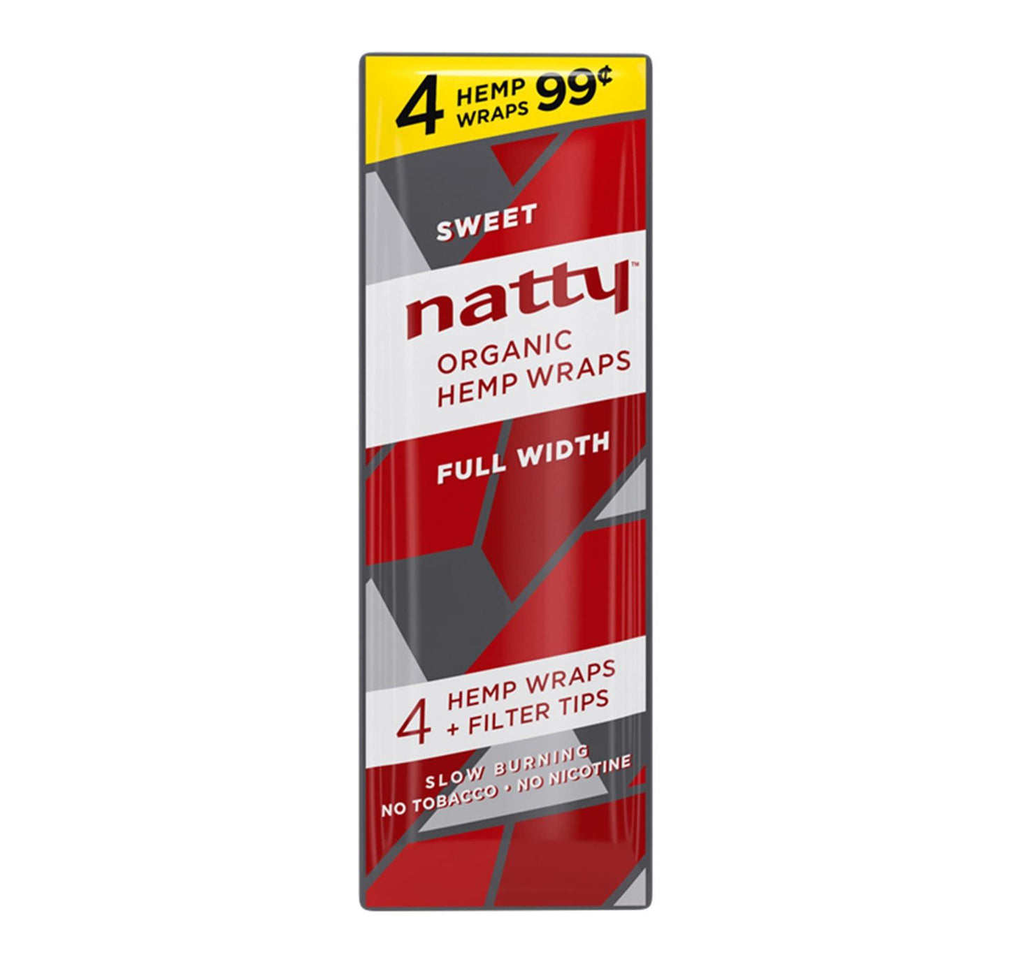 Natty Organic Hemp Wraps (Full Width) - 4 for $0.99