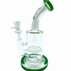 Amsterdam Glass Bent Honeycomb Rig - 7.5"