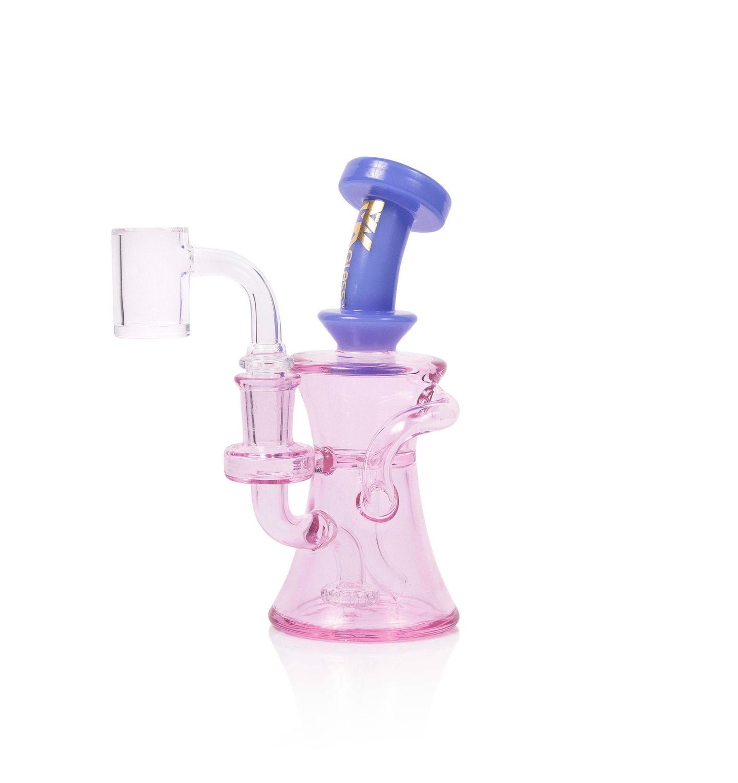 MK100 Glass Mini Flow Recycler Rig - 6"