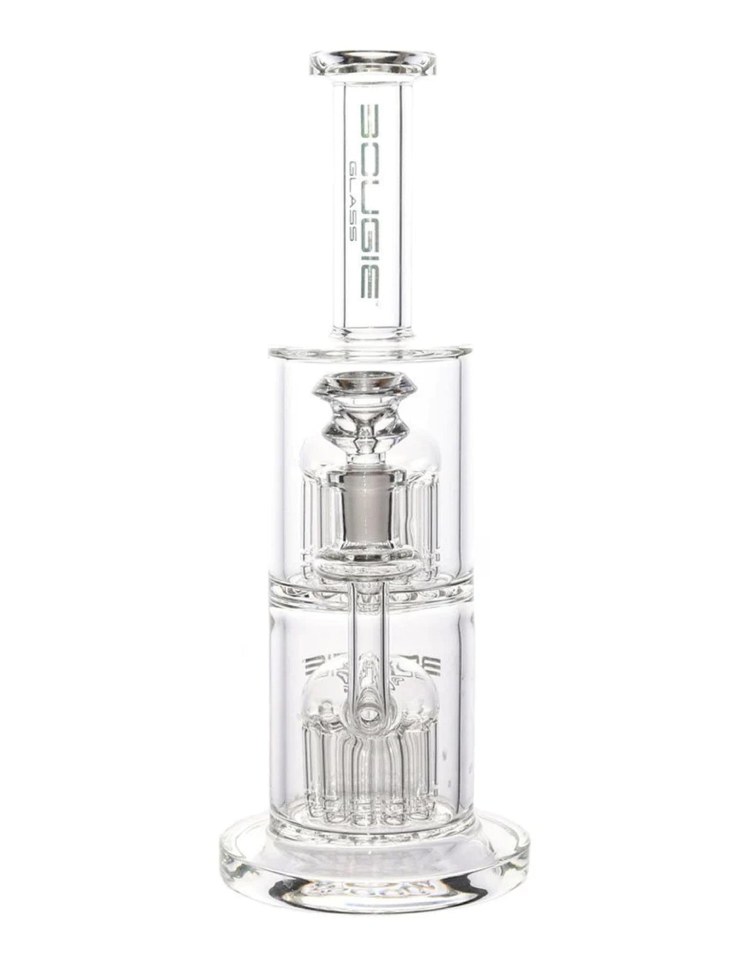 Bougie Glass - Double Tree Perc Water Pipe ( 11" )