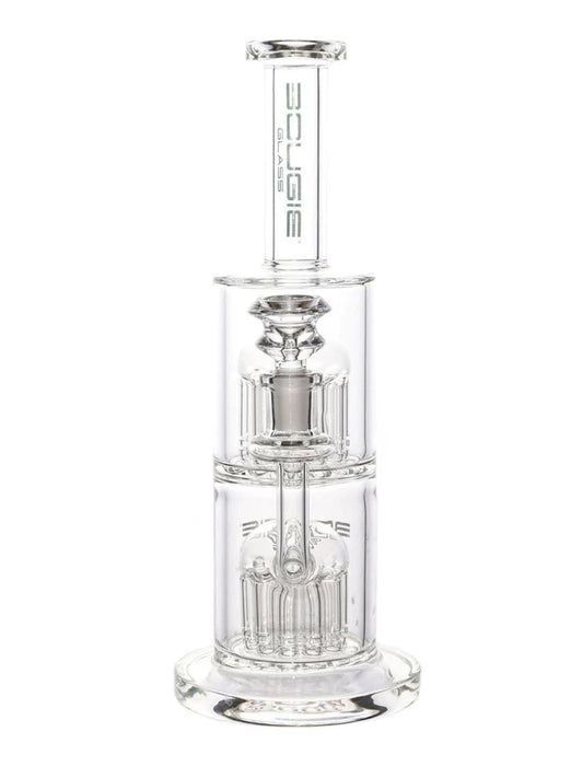 Bougie Glass - Double Tree Perc Water Pipe ( 11" )