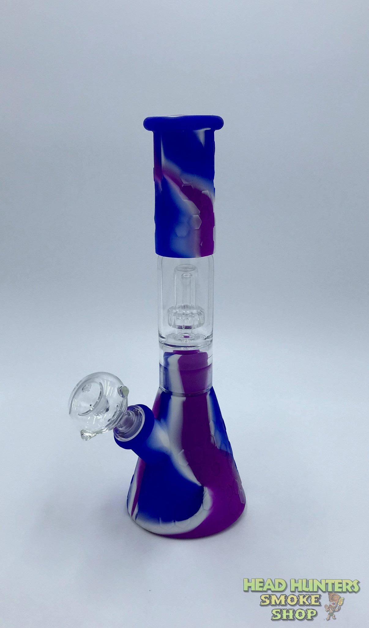 Silicone Beaker w/ Glass Percolator - 10"